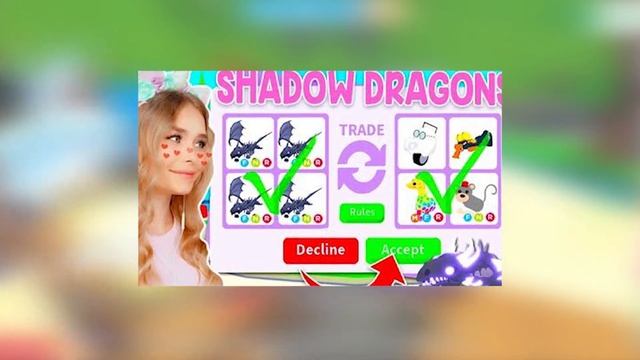 How to Trade for a Shadow Dragon in Roblox Adopt Me!! смотреть онлайн