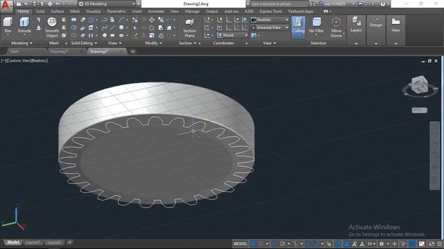 HOW TO MAKE A PINION GEAR IN AUTOCAD 2018 смотреть онлайн