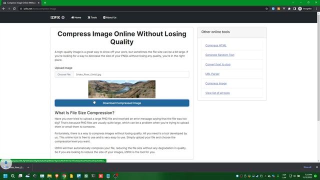 Compress Image Without Losing Quality - IZIFIX смотреть онлайн