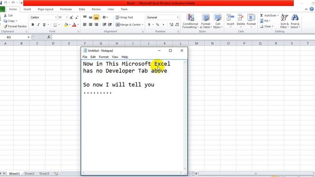 How to enable the Developer Tab - Excel 2016 смотреть онлайн