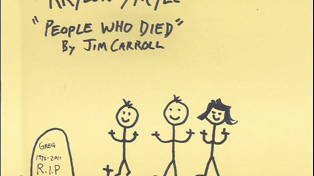 Krylon Smyle "People Who Died (Jim Carroll).wmv смотреть онлайн