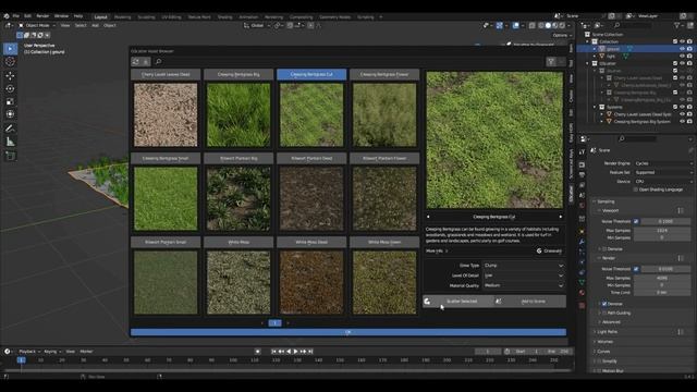 How to make a realistic grass in Blender? Gscatter addon смотреть онлайн