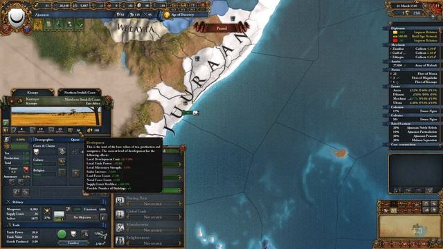 EU4 - Ajuuraan the Hydraulic Empire - 11 смотреть онлайн