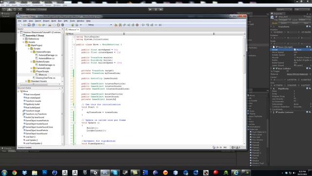 Unity3dc#Blasteroids(021)Setting up our trusters Script part1 смотреть онлайн