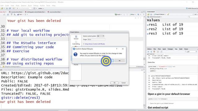 Add git source control to an existing R project смотреть онлайн