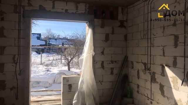 Строим дом из газобетона в Брянске 100 м2 под ключ! смотреть онлайн
