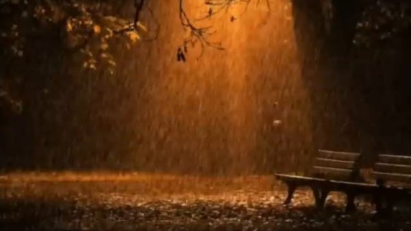 Rain, sad piano and strings. Мрачная музыка. Пианино и струнные.