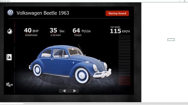 Car Selection 3D Visualization Excel смотреть онлайн