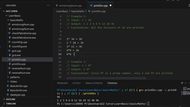 C++ Tutorial: How to Print All Divisors of a Number | Step-by-Step Guide смотреть онлайн