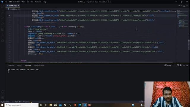 Automate Google Meet WhatsApp using Selenium and Python смотреть онлайн