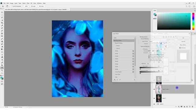 Cyberpunk Effect Photoshop Tutorial | Avatar Color Grading Effect | Neon Lighting In hindi смотреть онлайн