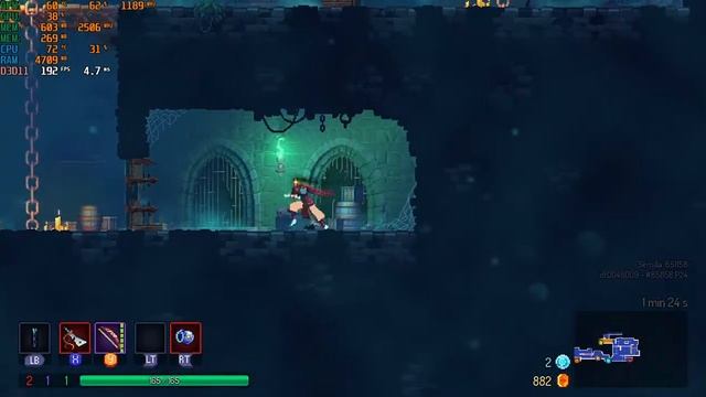 Dead Cells - Intel Core i5 1035G1 / MX130 2GB -- VSync Off -- смотреть онлайн