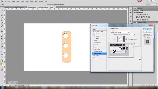 Photoshop Tutorial:How to create bandage effect using patterns and layer styles. смотреть онлайн