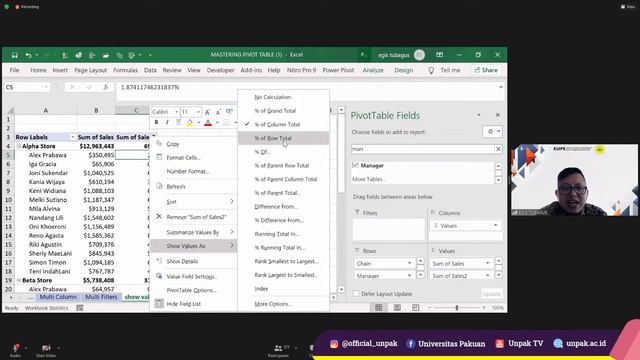 [LIVE] Microsoft Excel "Mastering Pivot Table" смотреть онлайн