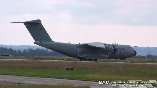 Airbus A400M Atlas - German Air Force 54+07 - Landing At Memmingen Airport [2160p]