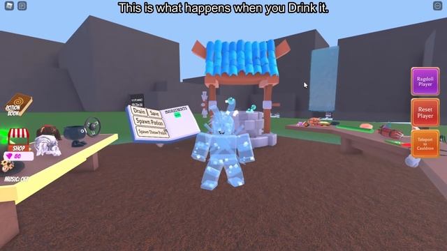How to make BLOOD-SUCKING (Bat Wings), CAR-SEAT and ICED-SKIN POTIONS in WACKY WIZARDS! [ROBLOX] смотреть онлайн