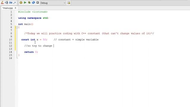 C++ Constants Practice coding смотреть онлайн