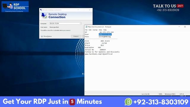 How to login RDP/VPS in windows смотреть онлайн