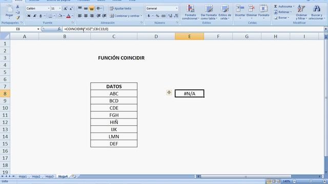 FUNCIÓN COINCIDIR EN EXCEL смотреть онлайн