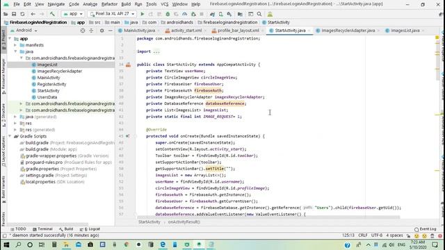 Firebase Authentication User Login Registration With Emil and Password Part 3 | Upload Profile imag смотреть онлайн