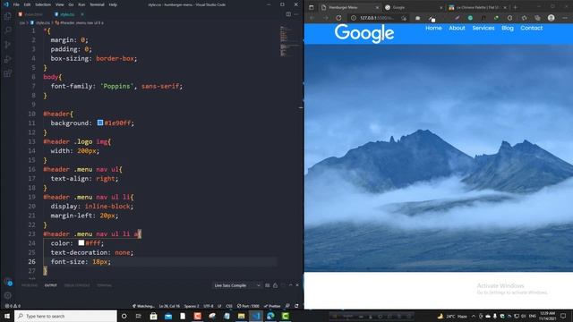 Responsive Hamburger Mobile menu using HTML CSS jQuery and Bootstrap смотреть онлайн