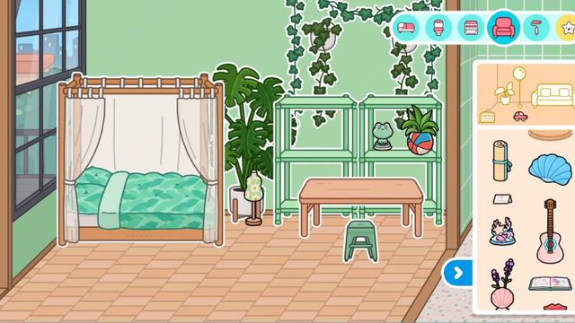 Обустройство ☘️зелёной🌿 комнаты в Тока Бока/ Toca Boca/ Человек/ Часть 2 смотреть онлайн