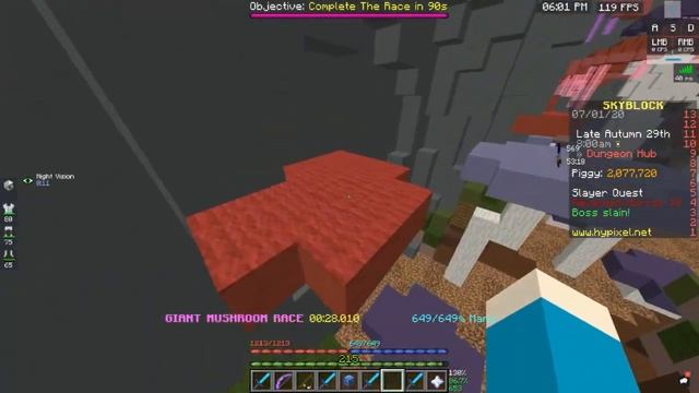 Hypixel Skyblock: Dungeons hub parkour Tutorial (Crystal Core, Giant Mushroom, and Precursor ruins) смотреть онлайн