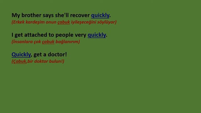 10 sentences with 'quickly' смотреть онлайн