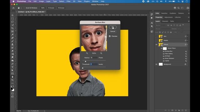How to turn Photo into Cartoon effect in Photoshop смотреть онлайн