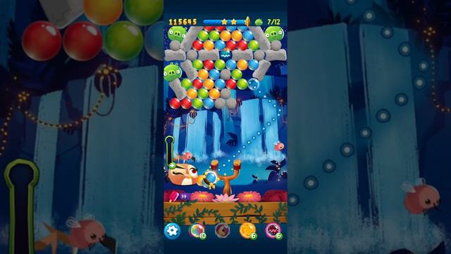 Angry Birds Pop Level 768 using daily Guest Star Dahlia and win streak x 4 auto powerups смотреть онлайн