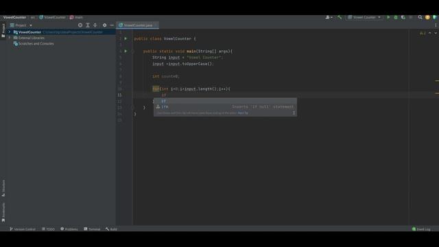 Java Program to count the number of vowels in a given string. смотреть онлайн