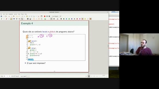 [Python] Aula 6.5 - Modificando o escopo com o comando global смотреть онлайн