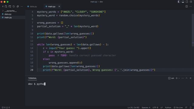 Let's build Hangman! How to create a beautiful Python Terminal game смотреть онлайн