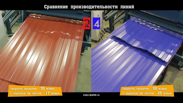 Сравнение производительности линий профнастила 17 и 25м_мин смотреть онлайн