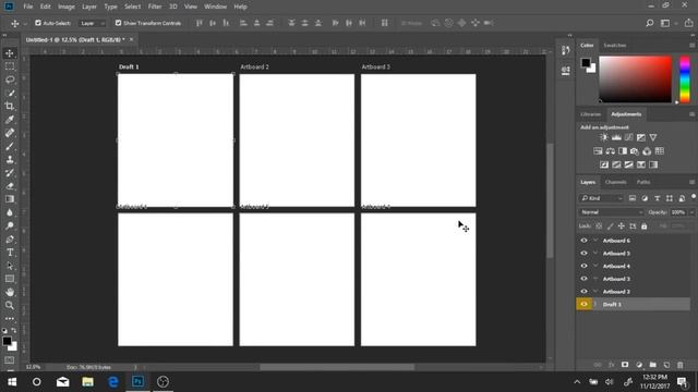 Creating Artboards in Photoshop CC 2018 смотреть онлайн