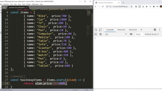 JavaScript | Array every() Method | JavaScript Array every method How to use Array in JavaScript смотреть онлайн