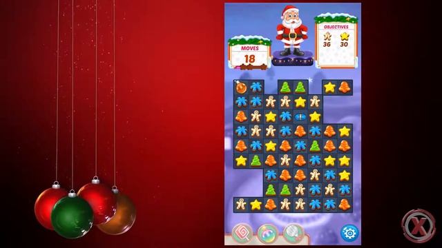 Christmas Cookie - Santa Claus's Match 3 Adventure - Kids Game | Children Gameplay | Fun смотреть онлайн