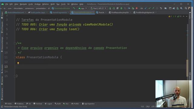 Astranovos parte 1: injeção de dependência com Koin e Clean Architecture no Android com Kotlin смотреть онлайн