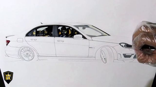 Mercedes-Benz C63 AMG Drawing