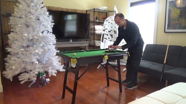 4 FOOT MINI FOLDING POOL TABLE FOLDABLE BILLIARD TABLE CUSTOMER REVIEW AND DEMONSTRATION смотреть онлайн