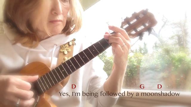 【ukulele inst #55】"Moonshadow" Ukulele instrumental with lyrics & chords смотреть онлайн