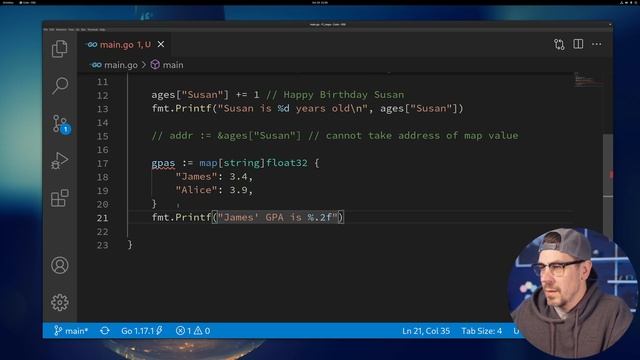 GoLang Maps Tutorial | Learn Go Lang смотреть онлайн