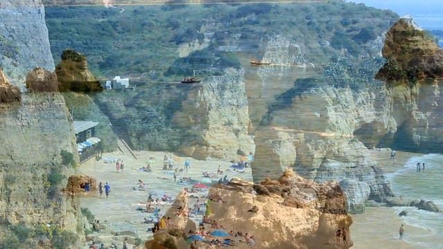 Praia de Dona Ana - Lagos, Algarve, Portugal смотреть онлайн