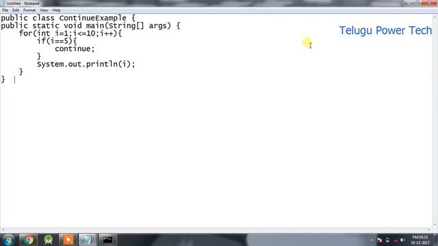 Java Continue Statement Telugu смотреть онлайн