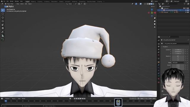 Добавляем аксессуары к VRoid аватару в Blender 3D смотреть онлайн