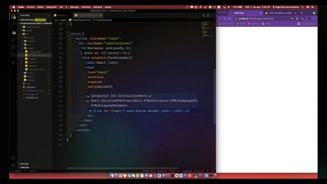 ? Autenticación Registro | Login | Recuperar Password | Cambiar Email con ReactJS y Firebase? смотреть онлайн