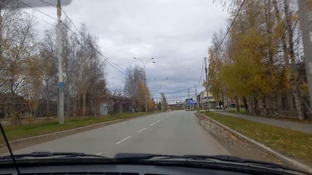 Город в выходные дни.