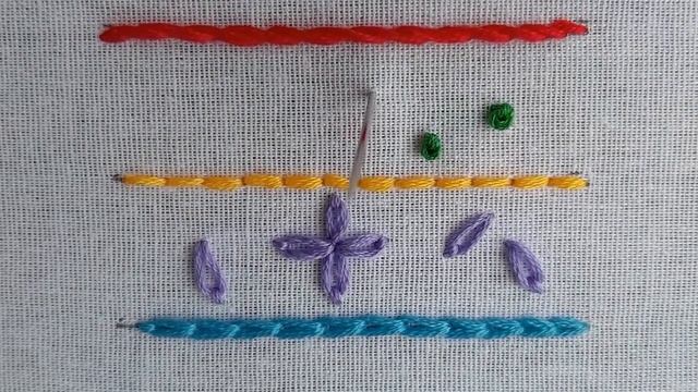 Простые Ручные Стежки | Вышивка для начинающих смотреть онлайн