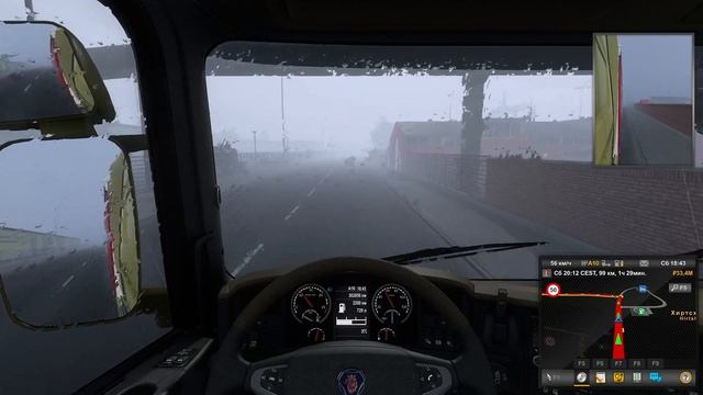 Суровая Дания. Кристиансанн - Ольборг ➣ Euro Truck Simulator 2. #264 | Logitech G29 смотреть онлайн