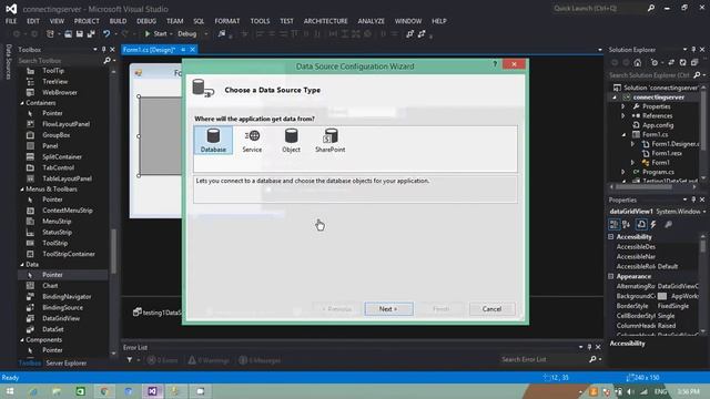 MS server Database connecting with visual studio server explorer смотреть онлайн